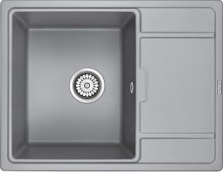 Мойка кухонная Paulmark Flugen PM216550-GRM серый металлик